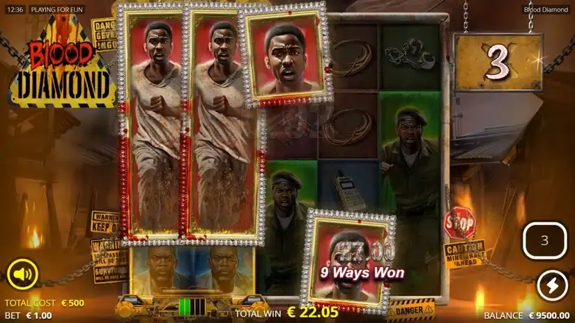 Blood Diamond slot screenshot 5