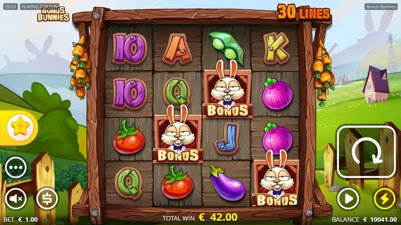 Bonus Bunnies slot screenshot 3