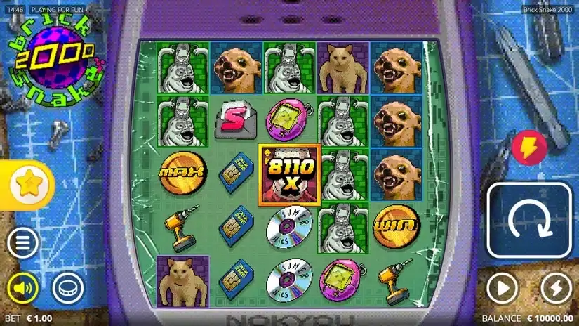 Brick Snake 2000 slot screenshot 