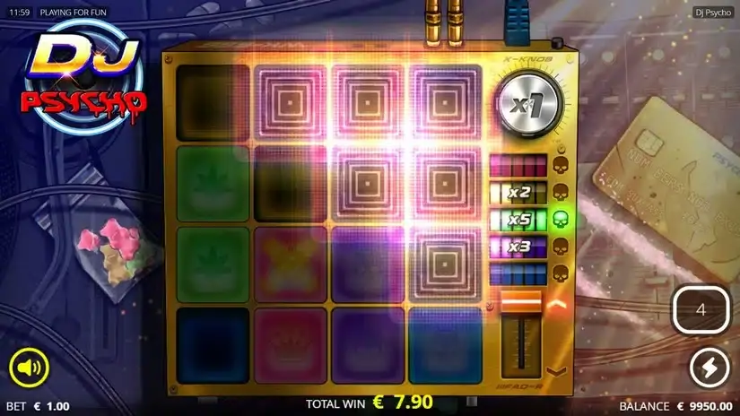 DJ Psycho slot screenshot 4