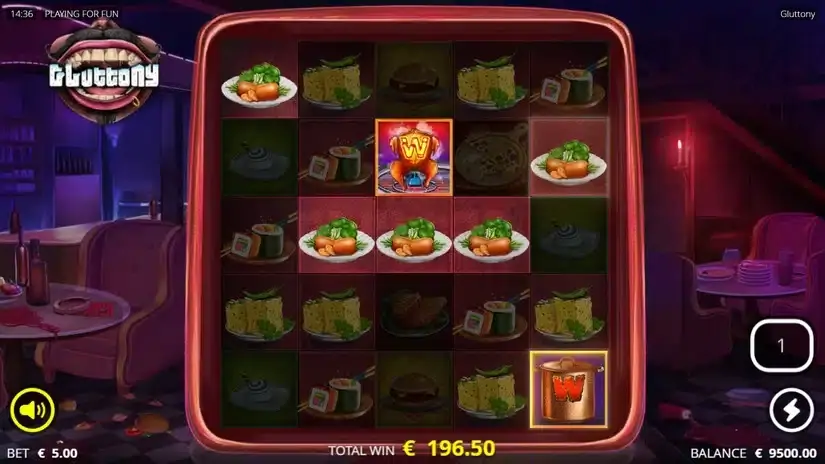 Gluttony slot screenshot 5