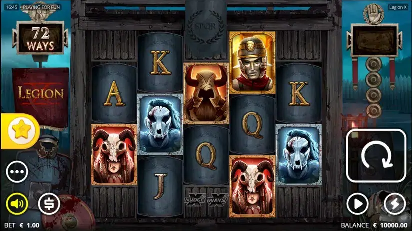 Legion X slot screenshot 