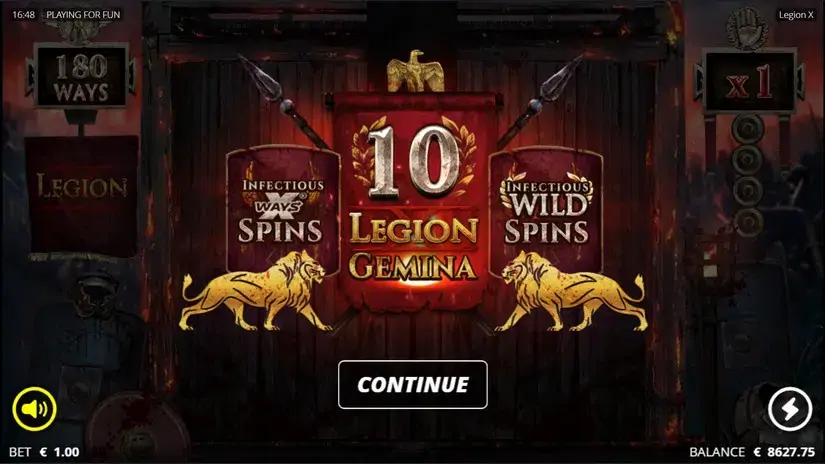 Legion X slot screenshot 6