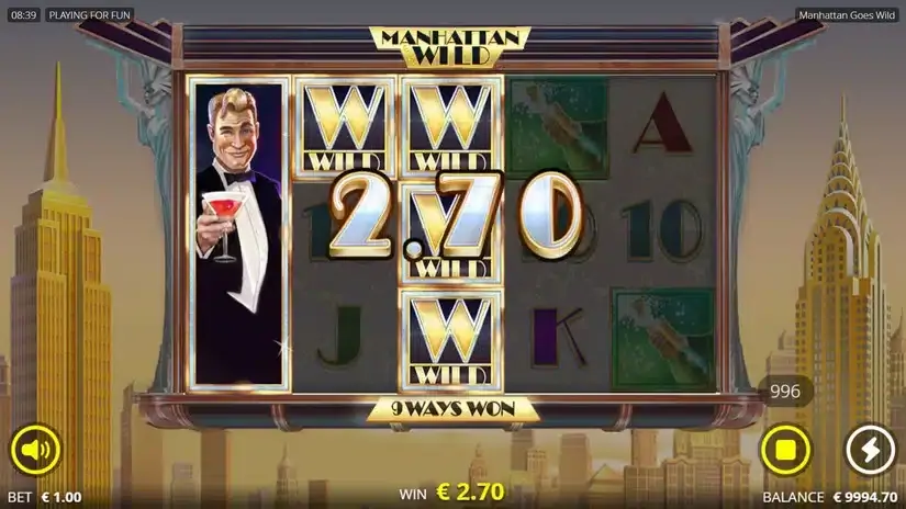 Manhattan Goes Wild slot screenshot 3