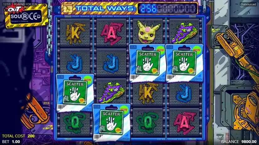 Outsourced slot screenshot 2