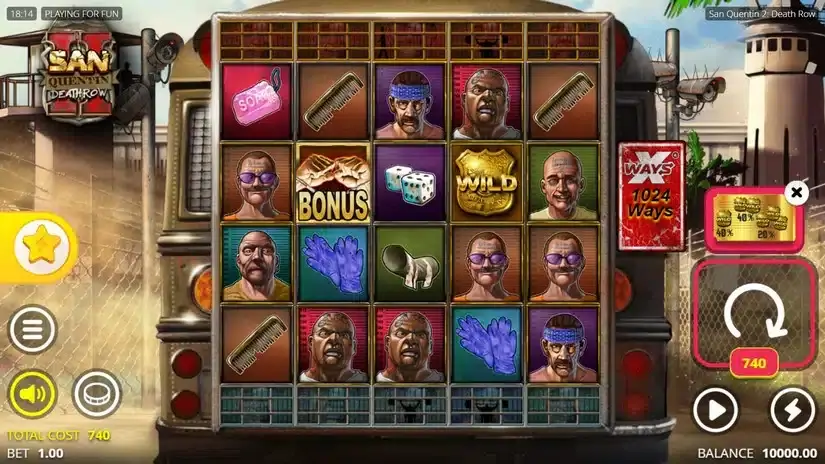 San Quentin 2: Death Row slot screenshot 