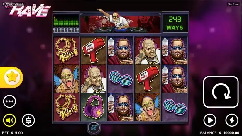 The Rave slot screenshot 