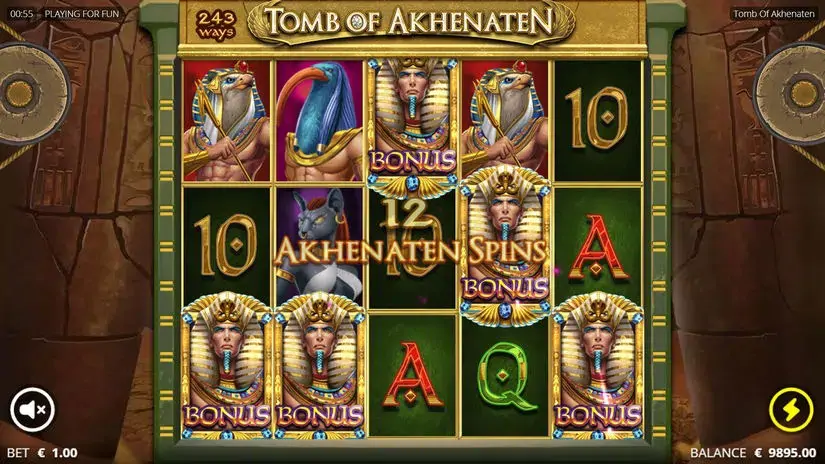 Tomb of Akhenaten slot screenshot 2