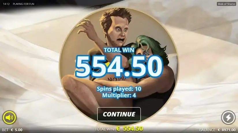 Walk of Shame slot screenshot 