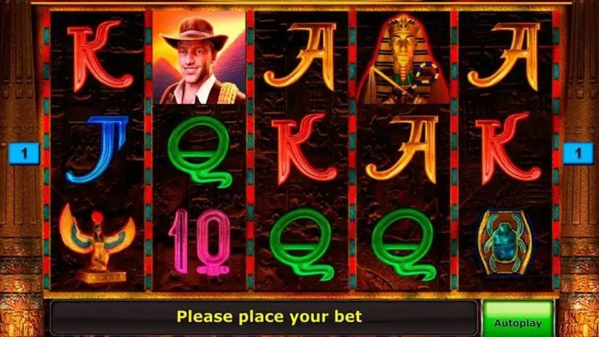 Book of Ra Deluxe slot screenshot 