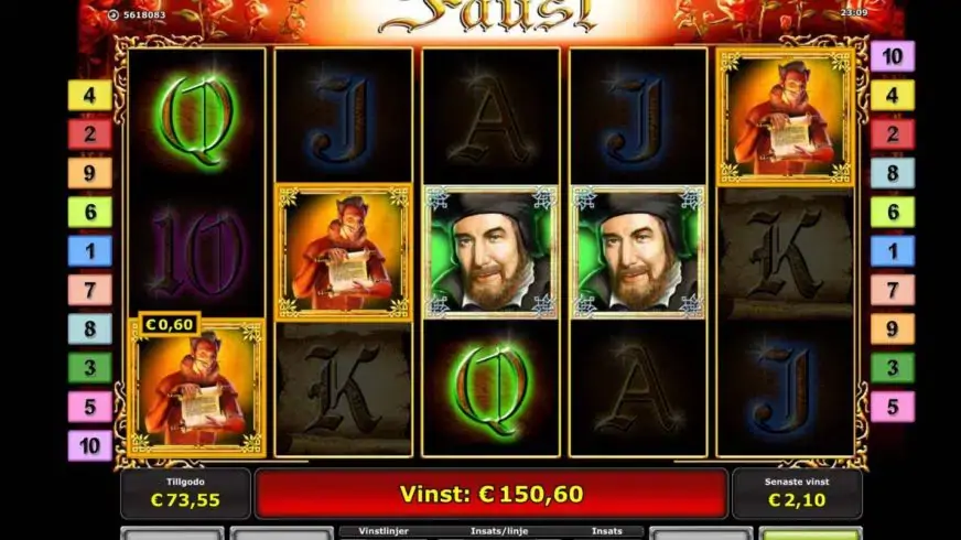 Faust slot screenshot 2