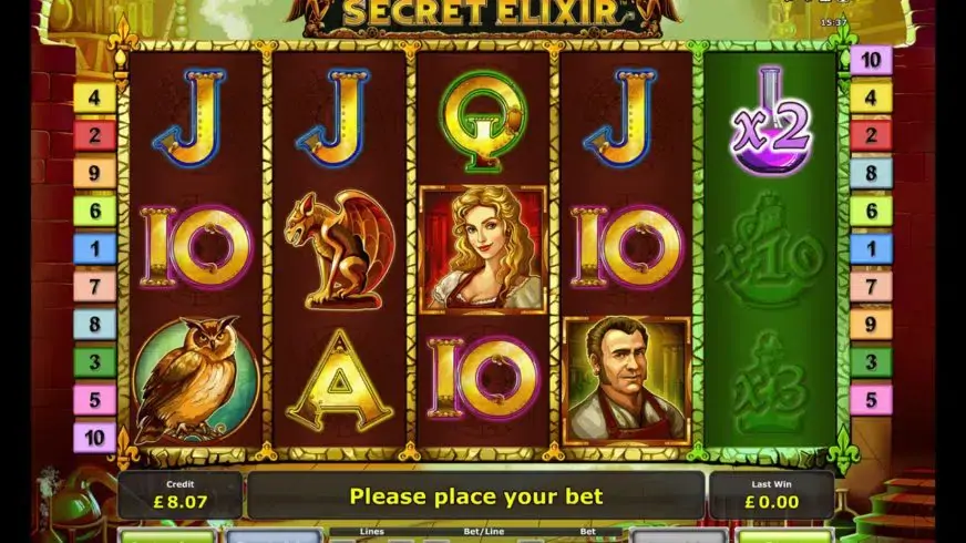 Secret Elixir slot screenshot 