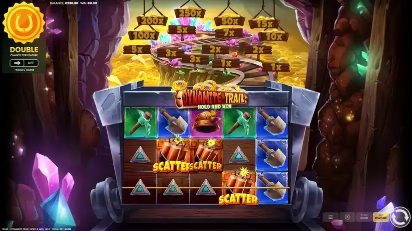 Dynamite Trail Hold & Win slot screenshot 2