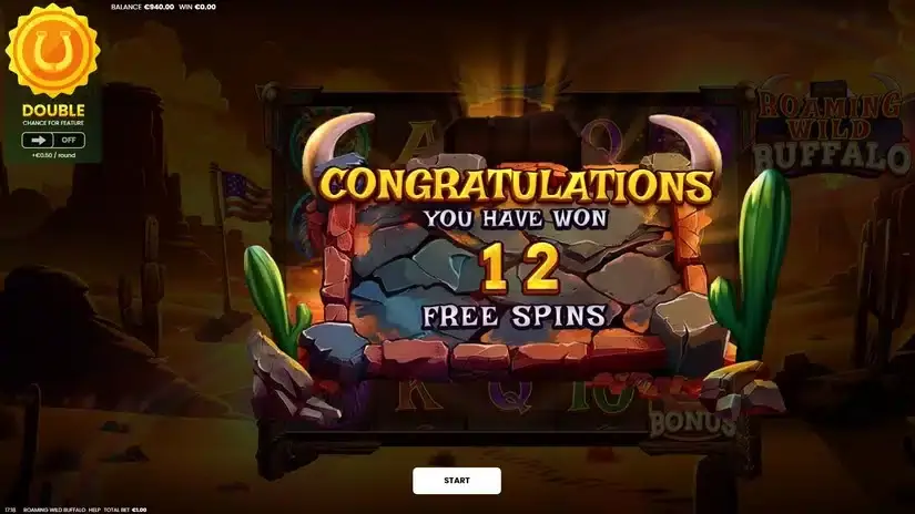 Roaming Wild Buffalo slot screenshot 3