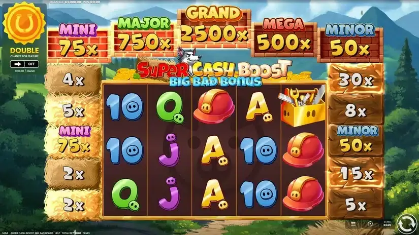 Super Cash Boost Big Bad Bonus slot screenshot 