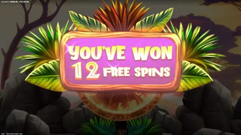 Wild White Rhino slot screenshot 3