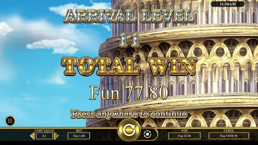 Infinity Tower slot screenshot 