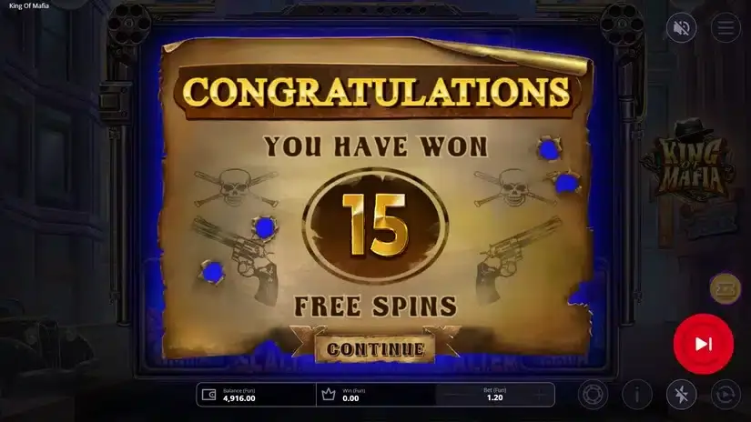 King of Mafia slot screenshot 3