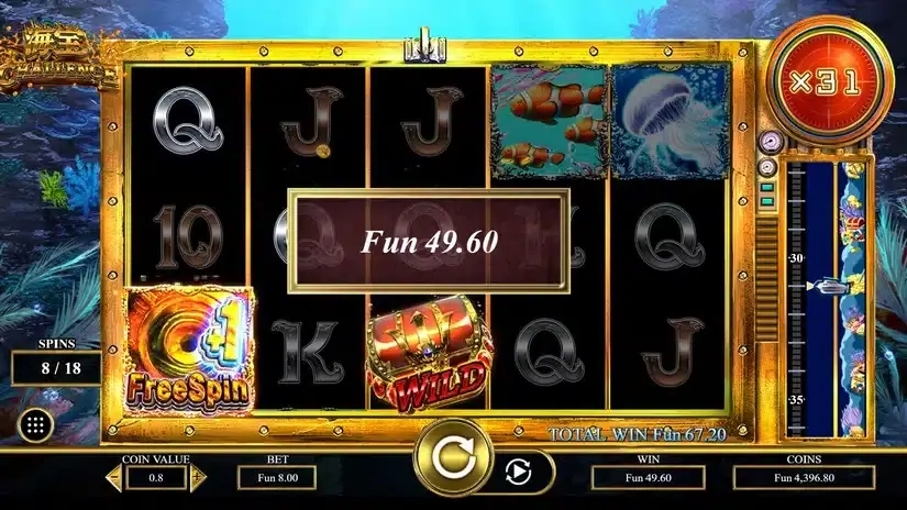 Sea Treasure Deep Dive slot screenshot 5