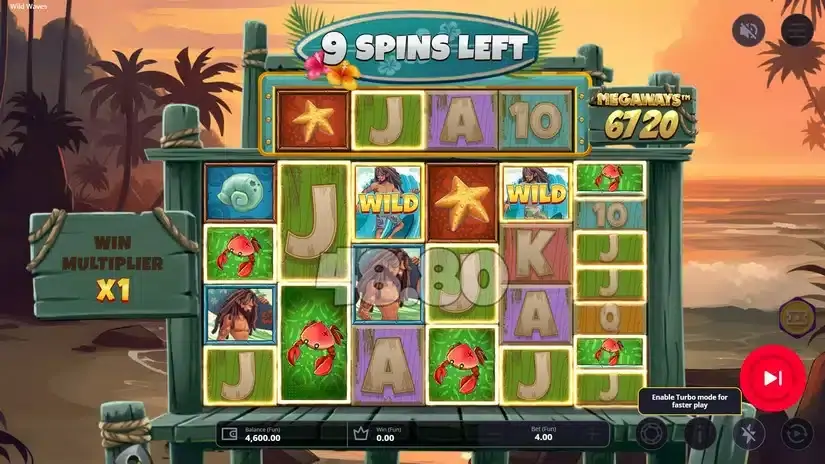Wild Waves Megaways slot screenshot 4