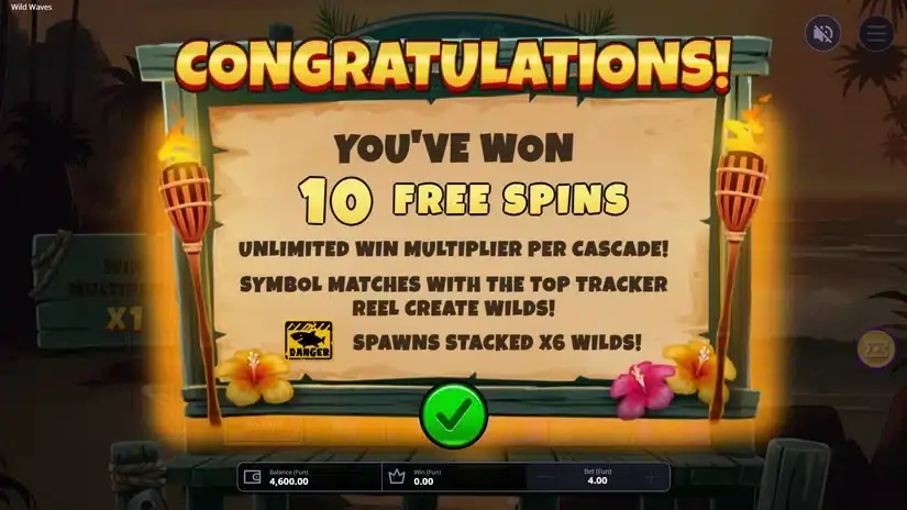 Wild Waves Megaways slot screenshot 3