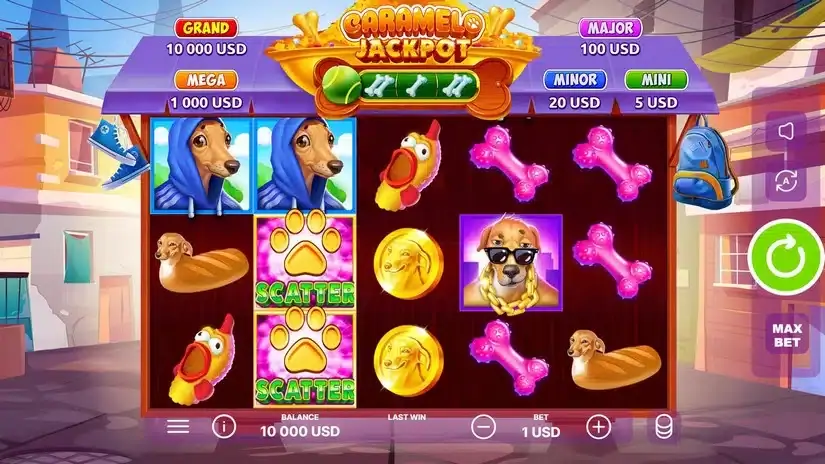 Caramelo Jackpot slot screenshot 