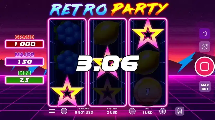 Retro Party slot screenshot 4