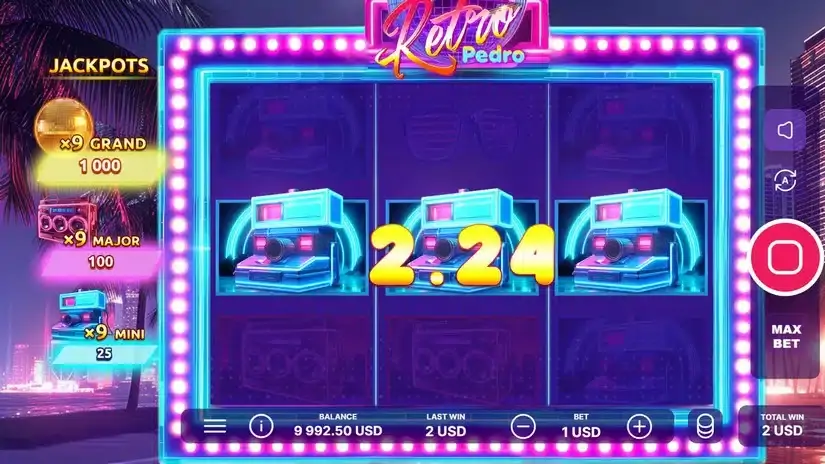 Retro Pedro slot screenshot 3