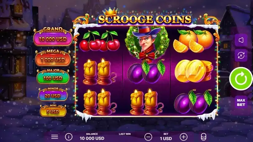 Scrooge Coins slot screenshot 