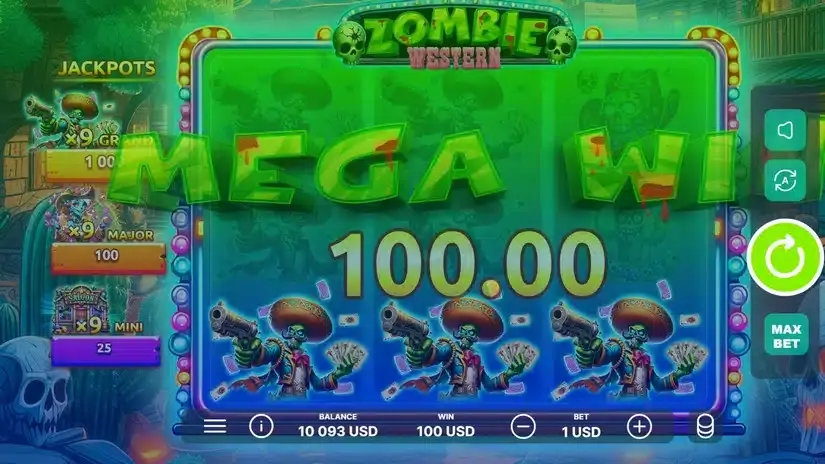 Western Zombie slot screenshot 4