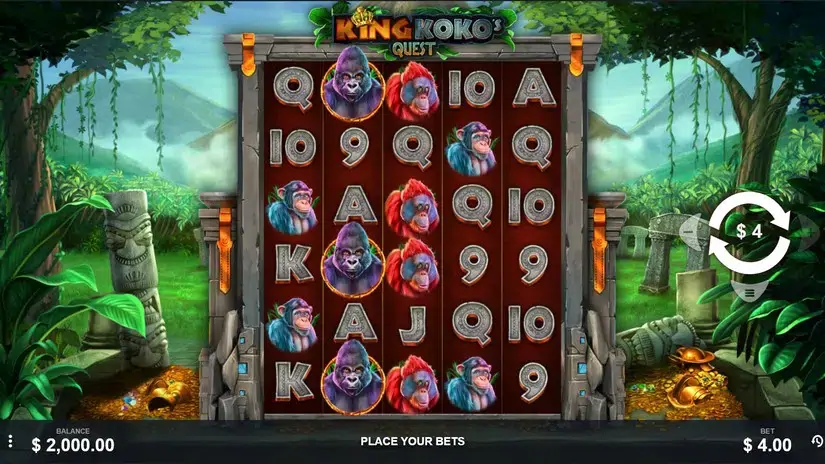 King Koko’s Quest slot screenshot 