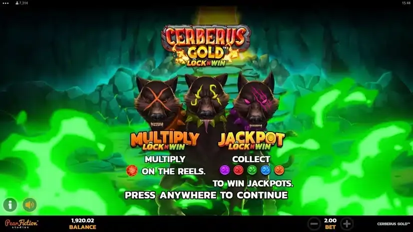 Cerberus Gold slot screenshot 3
