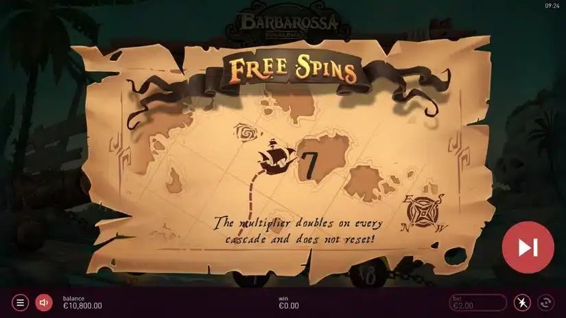 Barbarossa DoubleMax slot screenshot 3