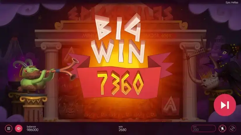 Epic Hellas slot screenshot 