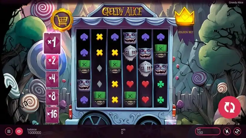 Greedy Alice slot screenshot 