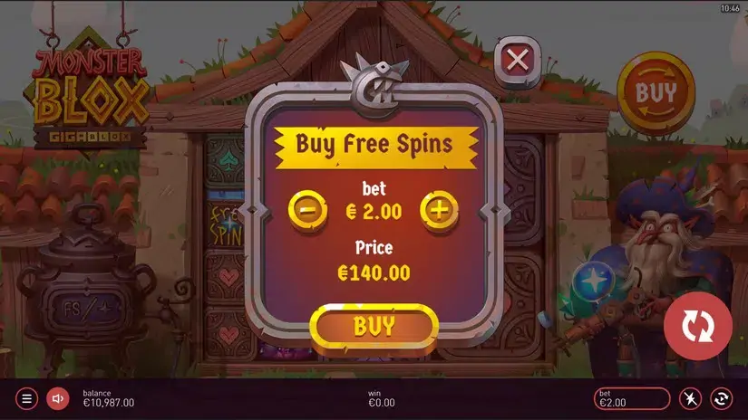 Monster Blox slot screenshot 3