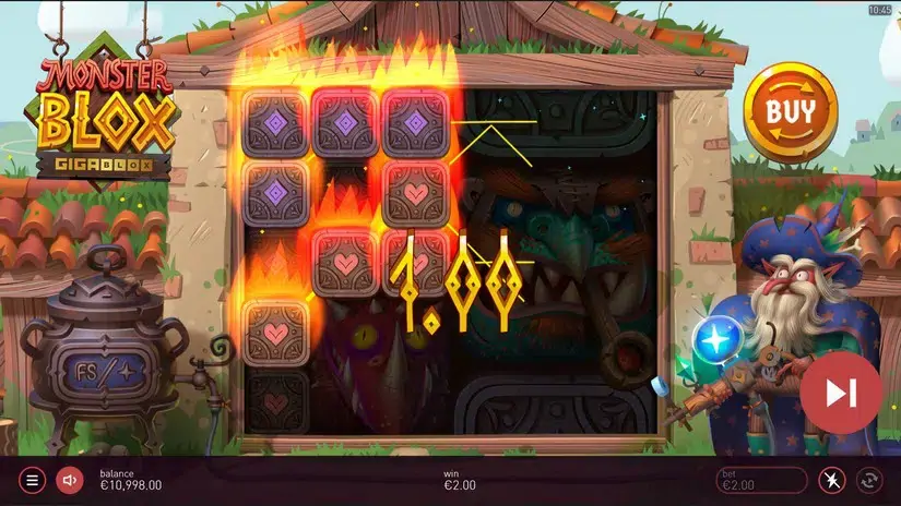 Monster Blox slot screenshot 2