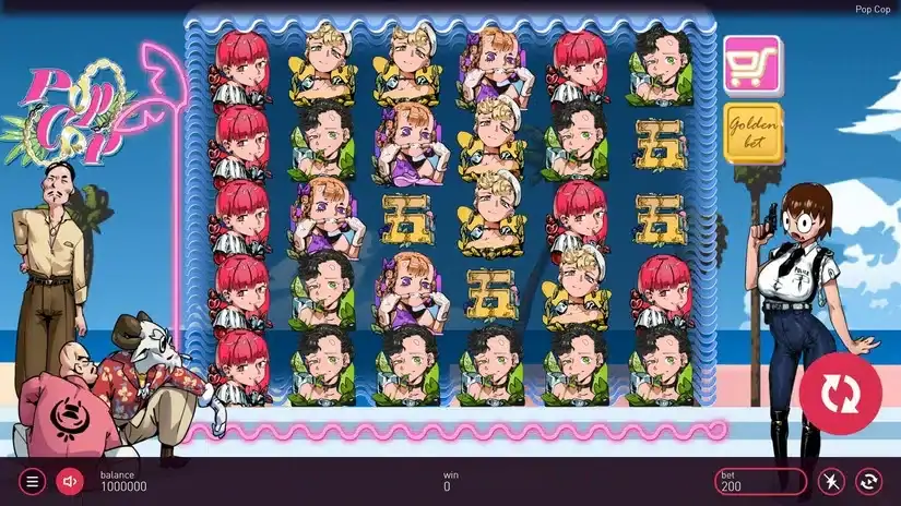 Pop Cop slot screenshot 