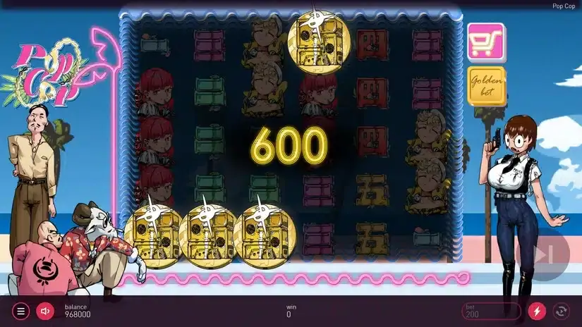 Pop Cop slot screenshot 2