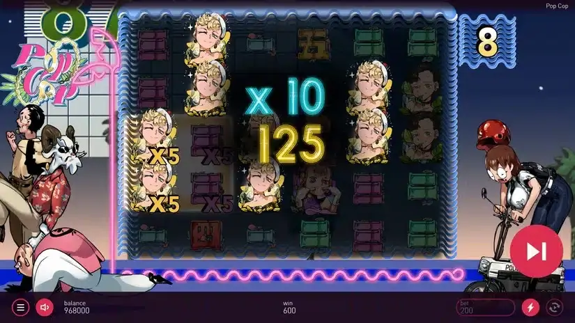 Pop Cop slot screenshot 4