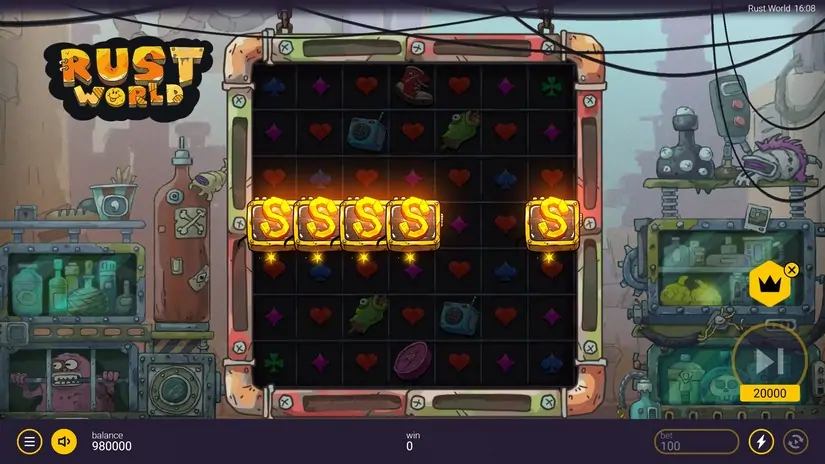 Rust World slot screenshot 2