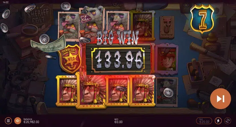 Sheriff Colt slot screenshot 5