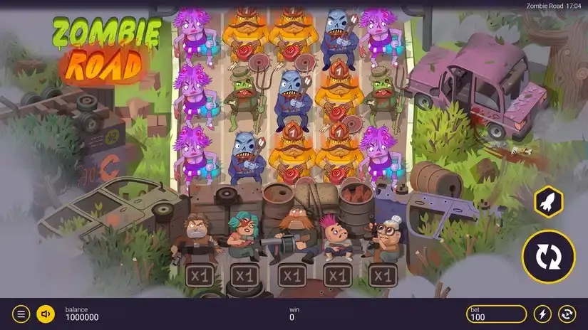 Zombie Road slot screenshot 