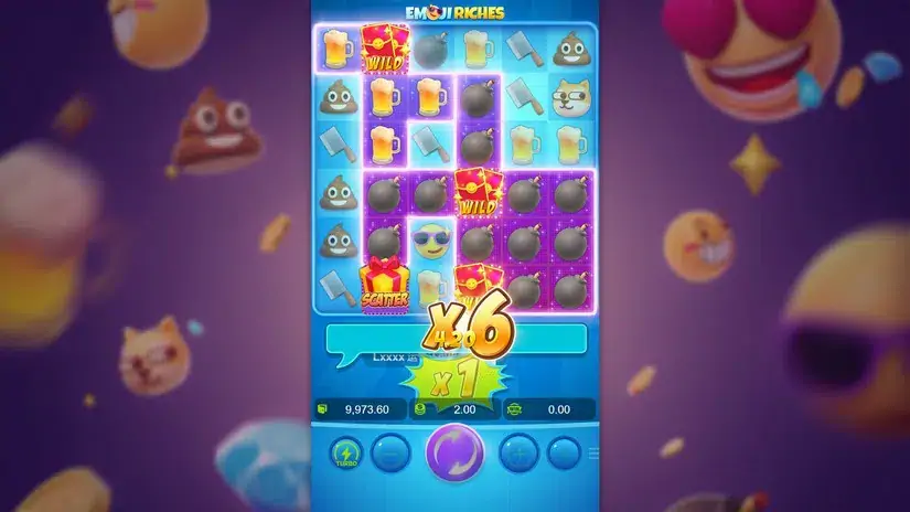 Emoji Riches slot screenshot 