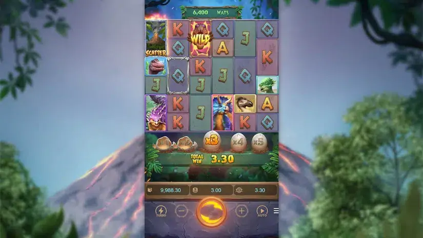 Jurassic Kingdom slot screenshot 3