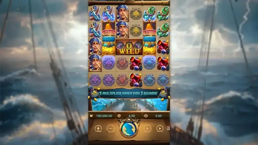 Kraken Gold Rush slot screenshot 2