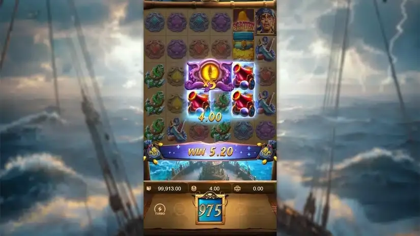 Kraken Gold Rush slot screenshot 