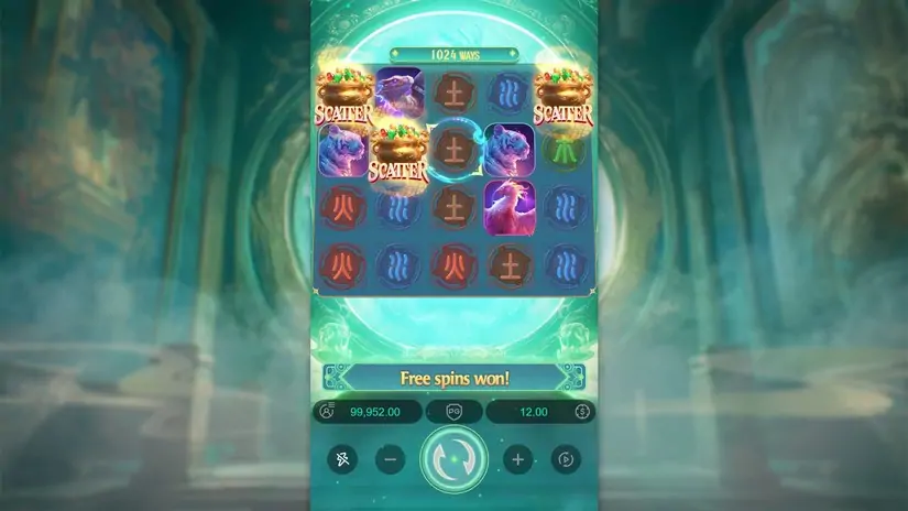 Mythical Guardians slot screenshot 2