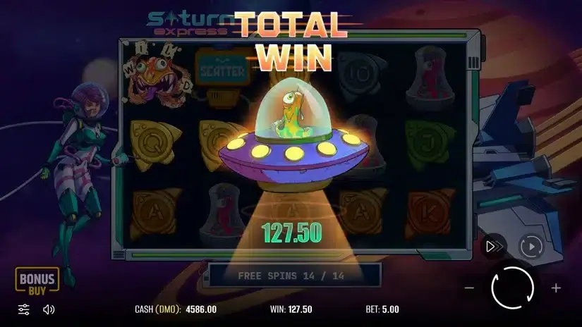 Saturn Express slot screenshot 5