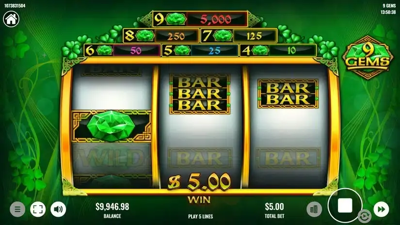 9 Gems slot screenshot 3
